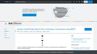 
                            6. remote desktop - Access macOS High Sierra from a Windows 10 ...