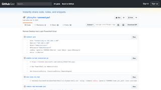 
                            1. Remote Desktop Auto Login Powershell Script · GitHub