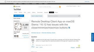 
                            1. Remote Desktop Client App on macOS Sierra / 10.12 has issues with ...