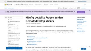 
                            10. Remote Desktop client FAQ - Microsoft Docs