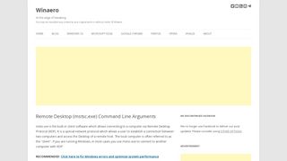 
                            5. Remote Desktop (mstsc.exe) Command Line Arguments - Winaero