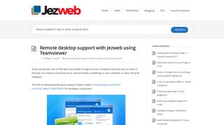 
                            7. Remote desktop support with Jezweb using Teamviewer - Web ...