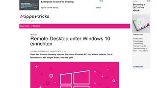 
                            6. Remote-Desktop unter Windows 10 einrichten - Heise