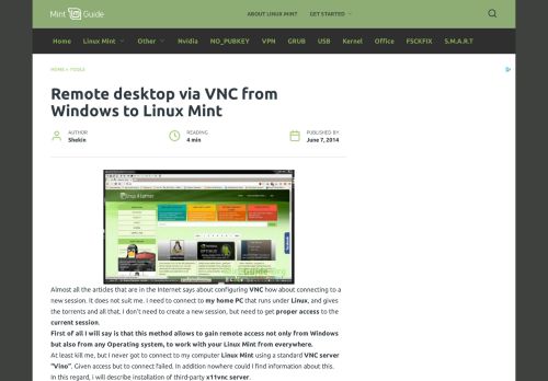 
                            13. Remote desktop via VNC from Windows to Linux Mint