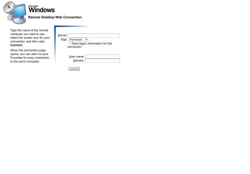 
                            7. Remote Desktop Web Connection