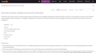 
                            10. Remote Learner Adobe Connect Pro Module - MoodleDocs