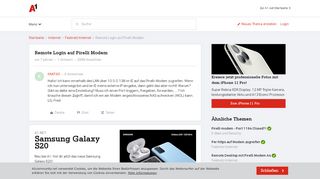 
                            1. Remote Login auf Pirelli Modem | A1 Community