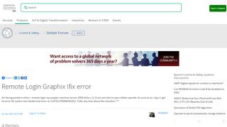
                            11. Remote Login Graphix Ifix error - Emerson Exchange 365