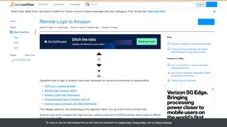 
                            12. Remote Login to Amazon - Stack Overflow