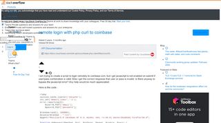 
                            12. remote login with php curl to coinbase - Stack Overflow