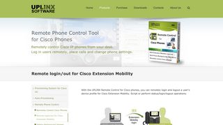 
                            2. Remote login/out for Cisco Extension Mobility - Uplinx Software