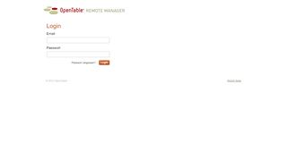 
                            5. Remote Manager: Login - OpenTable