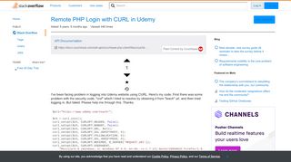 
                            12. Remote PHP Login with CURL in Udemy - Stack Overflow
