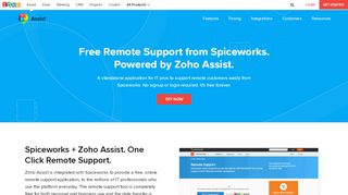 
                            8. Remote Support from Spiceworks | Zoho Assist