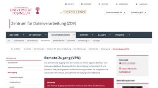 
                            8. Remote-Zugang (VPN) - Uni Tübingen