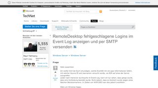 
                            4. RemoteDesktop fehlgeschlagene Logins im Event Log anzeigen und per ...