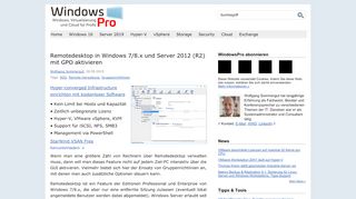 
                            5. Remotedesktop in Windows 7/8.x und Server 2012 (R2) mit GPO ...