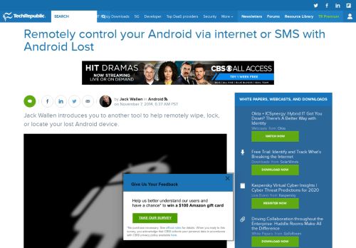 
                            10. Remotely control your Android via internet or SMS with Android Lost ...