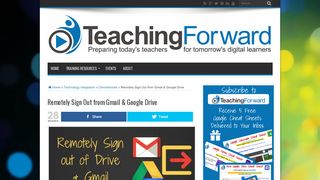 
                            9. Remotely Sign Out from Gmail & Google Drive | Teaching Forward