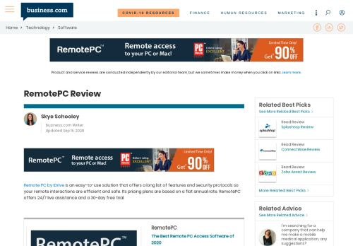 
                            12. RemotePC Review | Best Remote PC Access Software Reviews