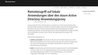 
                            1. Remotezugriff auf lokale Apps – Azure Active Directory ...