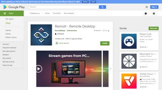 
                            13. Remotr Streaming de Jogos – Apps no Google Play