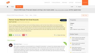 
                            11. Remove 'Access Webmail' from Email Accounts
