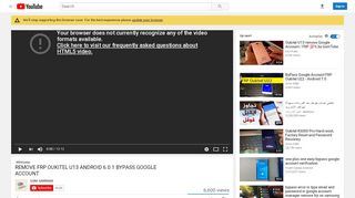 
                            6. remove frp oukitel u13 android 6.0.1 bypass google account - YouTube
