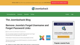 
                            13. Remove Joomla's Forget Username and Forget Password Links ...