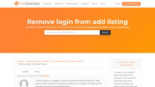 
                            4. Remove login from add listing - GeoDirectory Support