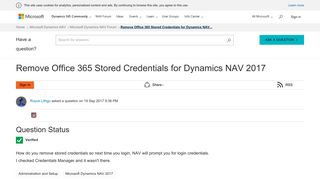 
                            9. Remove Office 365 Stored Credentials for Dynamics NAV 2017 ...