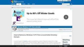 
                            10. Remove Windows 10 PC from a Domain | Tutorials - Windows 10 Forums