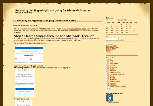 
                            11. Removing old Skype-login and going for Microsoft Account - Hacker's ...
