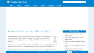 
                            9. Rename Email Accounts and Mailbox Folders - HowTo-Outlook