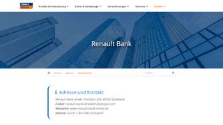 
                            10. Renault Bank: Adresse & Banken-Portrait (Details) - FinanceScout24
