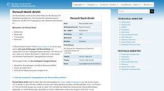 
                            11. Renault Bank direkt – Banken-Auskunft.AT