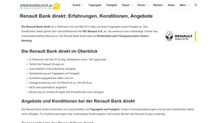 
                            7. Renault Bank direkt - Banken Zinsen Vergleich