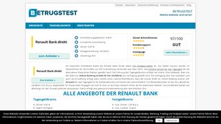 
                            4. Renault Bank Tagesgeld Vergleich 02/2019 ++ Versteckte Kosten?