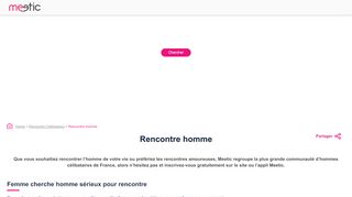 
                            3. Rencontre homme - Meetic France