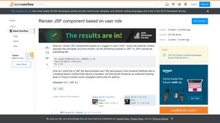 
                            1. Render JSF component based on user role - Stack Overflow