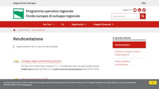 
                            3. Rendicontazione - POR FESR Emilia Romagna - Regione Emilia ...