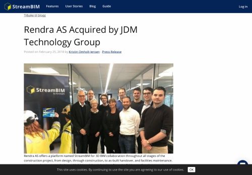
                            2. Rendra AS Acquired by JDM Technology Group – Streambim
