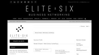 
                            8. Renee Omand - Web Genius • Elite6 Business Networking