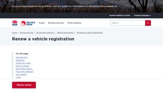 
                            12. Renew a vehicle registration | Service NSW