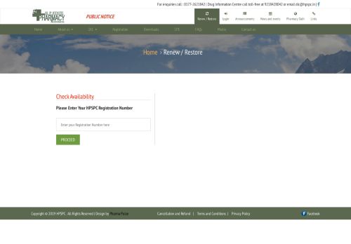 
                            2. Renew - Himachal Pradesh State Pharmacy Council