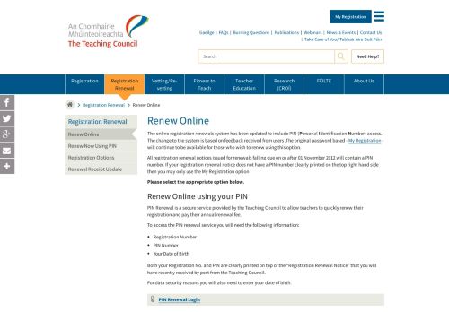 
                            7. Renew Online - Teaching Council