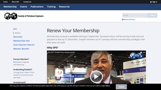 
                            13. Renew Your Membership | Society of Petroleum Engineers