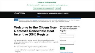 
                            1. Renewable Heat Incentive - Ofgem