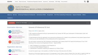 
                            1. Renewal of Professional ID Card | Professional Regulation ... - PRC