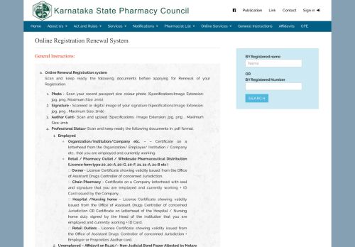 
                            3. Renewals - Karnataka State Pharmacy Council